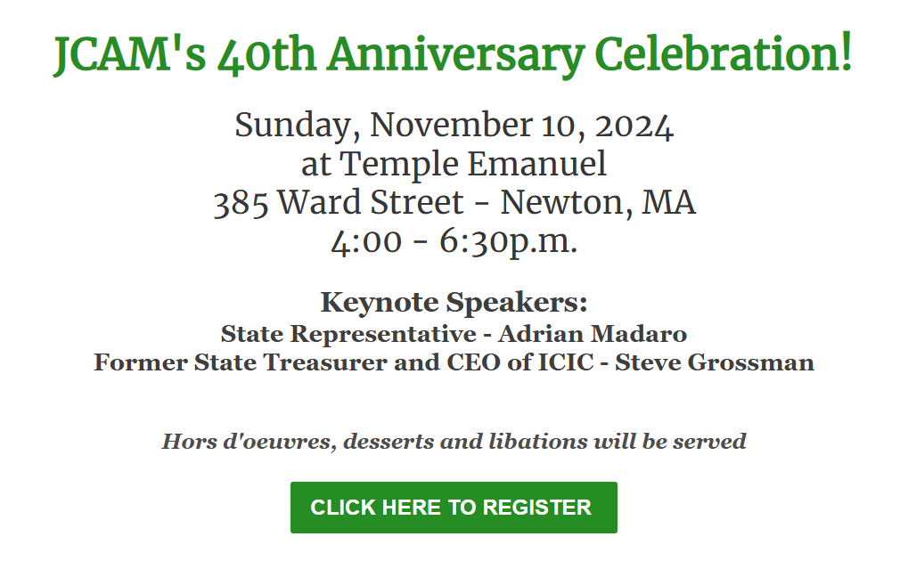 JCAM 40th Anniversary